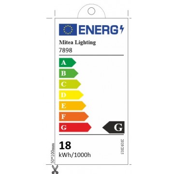 LED nadgradni panel 18W okrugli M18NO-CU 6500K