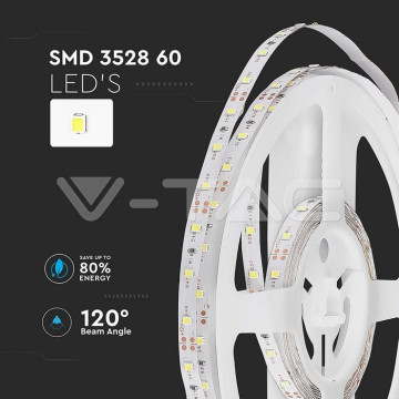 Led traka 5m 2835 60d IP20 3000K V-TAC