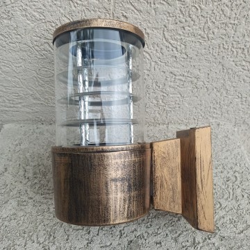 Baštenska zidna lampa 1xE27 ENEA-1 braon