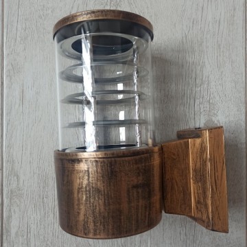 Baštenska zidna lampa 1xE27 ENEA-1 braon