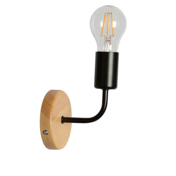 Zidna lampa vintage BARIO-1R metal/drvo