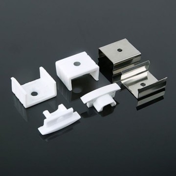 Aluminijumski profil crni ugradno-nadgradni set sa difuzorom M508-C 2000x24.7x7mm