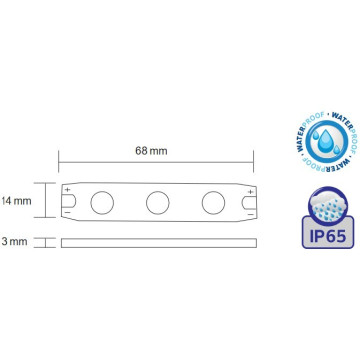 LED modul NELSON SMD LED 1.5W IP65 plava
