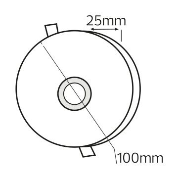 LED rozetna 6W VALENTINA-6 2CCT 3000K/6400K bela