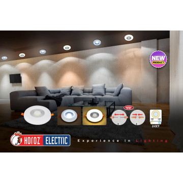 LED rozetna 6W VALENTINA-6 2CCT 3000K/6400K bela