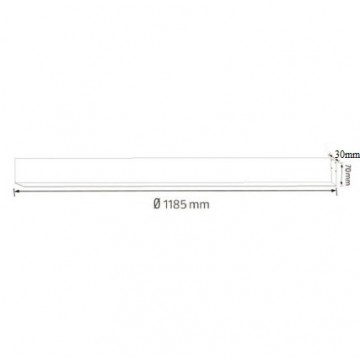 LED visilica dužine 118,5cm INNOVA3-40 40W 4000K crna