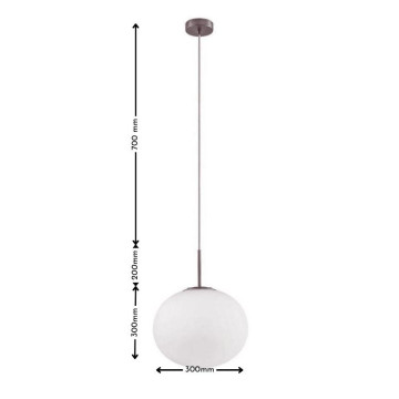 Visilica 1xE27 RONDO BK