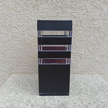 Baštenska zidna lampa PALMERA/S1 crna