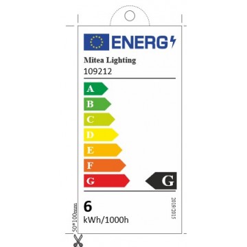 LED visilica M10921-1 GD 6W 3000K zlatna