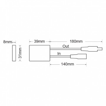 Prekidač za LED traku sa dimerom 12/24V 36/72W