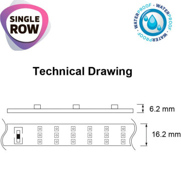 LED traka vodootporna 220V IP65 180d 6400K GANJ