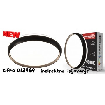 LED plafonjera fi40cm 24W 6500K LUCE-S crna