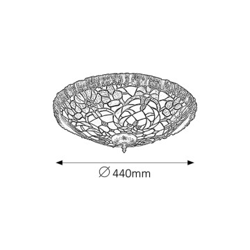 Tifani plafonjera 2xE27 MIRELLA 8087