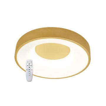 LED plafonjera SMD M205462 2x18W 3000~6500K 3CCT zlatna sa daljinskim