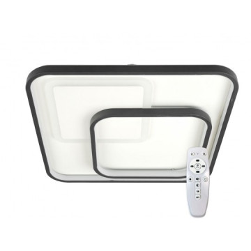 LED plafonjera SMD M205470 2x24W 3000~6500K 3CCT crna sa daljinskim