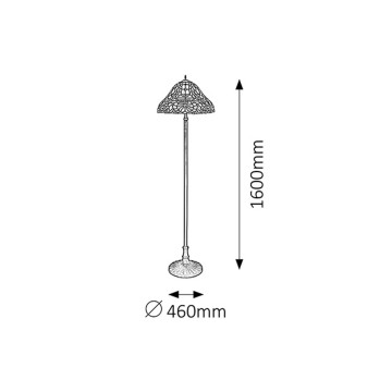 Tifani podna lampa 2xE27 MIRELLA 8088