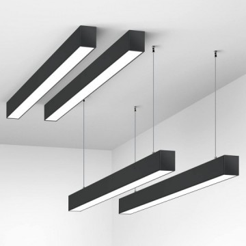LED visilica/plafonska lampa dužine 120cm OFFICE M109051 24W 4000K crna