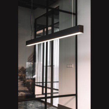 LED visilica/plafonska lampa dužine 120cm OFFICE M109051 24W 4000K crna