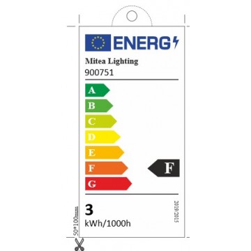 Spoljna nadgradna SMD LED lampa M953033-1 3W 4000K siva
