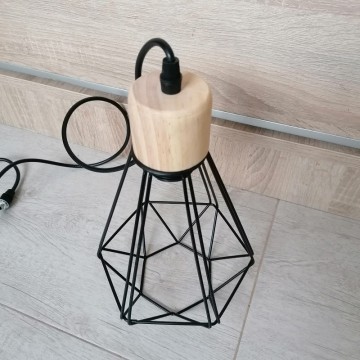 Visilica vintage LAMBA-3L metal+drvo