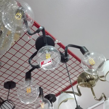 Luster plafonjera M11040-4 crna