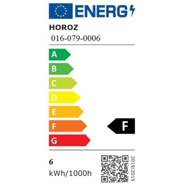 LED rozetna ugradna AMARA 6W 6400K belo-crna