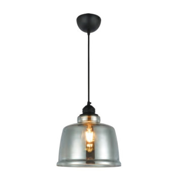 Visilica 1xE27 SHARP staklena titanium