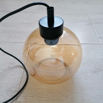 Visilica 3xE27 PRETO-3R metal/staklo