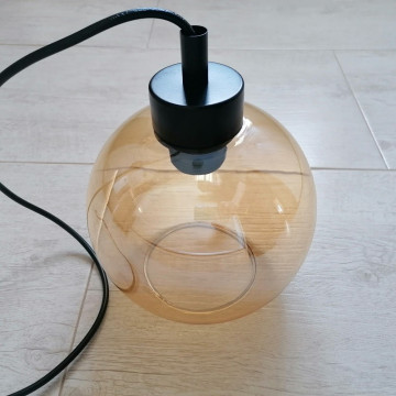 Visilica 3xE27 PRETO-3L metal/staklo