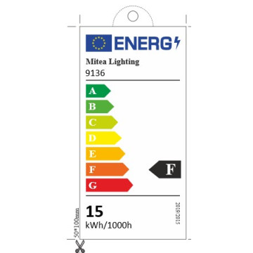 Baštenska zidna LED lampa sa IR senzorom pokreta M272-94-S 15W 6000K IP65 crna