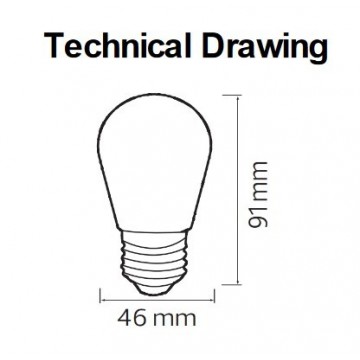 LED sijalica E27 2W FANTASY GREEN