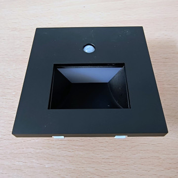 Ugradna LED lampa sa PIR senzorom DIAMOND 1W 4200K crna