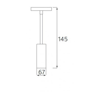 Magnetna led šinska svetiljka MAGNET-T2 30W 4200K crna