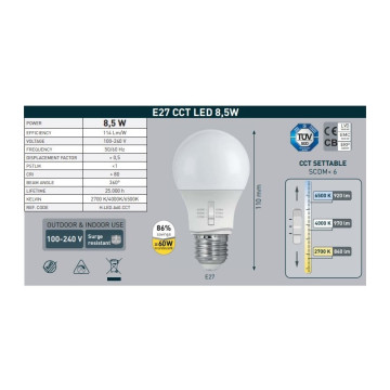 Fenjer stubni Fumagalli 1xE27 ARTU/ANNA crni