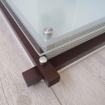 Drvena plafonjera 36cmx36cm 2xE27 234-2 tamno drvo