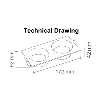 Rozetna usmeriva AZELYA-3 crno-bela