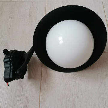 Baštenska zidna lampa 1xE27 VISIBABA-1Z crna