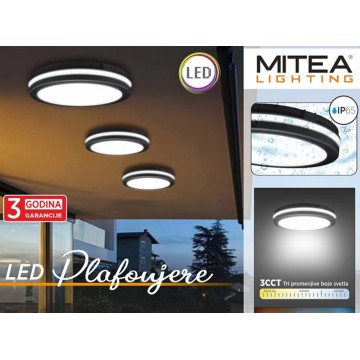 LED plafonjera M205701-C 20W 3000~6500K IP65 crna