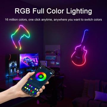 LED Magic RGB NEON LED traka 3m SET BT+daljinski+APP Wi-Fi SMART MLW-3535RGBIC