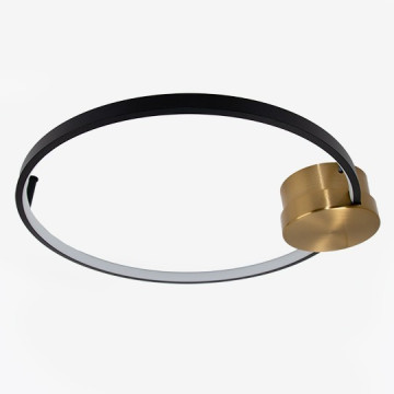 LED luster plafonjera M10913-1 BR fi400 17W 3000K crna + staro zlato