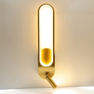 LED zidna lampa M10919-1Z BR 12+5W 3000K staro zlato