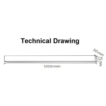 LED visilica dužine 120cm AVENUE PRO CCT 40W 3000-4000-6000K crna