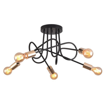Luster plafonjera ALFIA-5 metalna crna