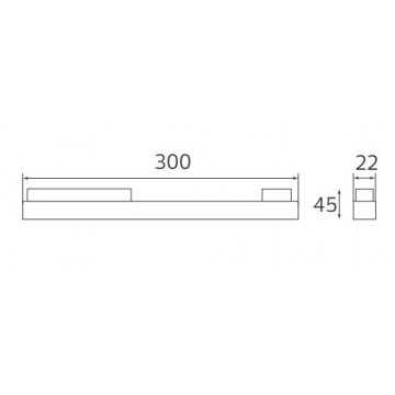 Magnetna led šinska svetiljka MAGNET-LM1 12W 3000K crna