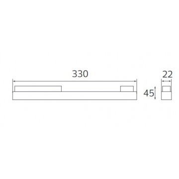 Magnetna led šinska svetiljka MAGNET-LL3 18W 3000K crna