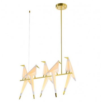 LED visilica 23W 3000K/4000K/6000K LI2002 zlatno-bela