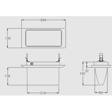 Panik lampa punjiva LED M625L IP65
