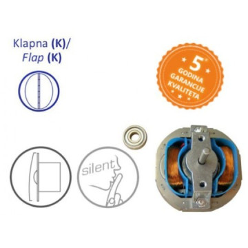 Ventilator/aspirator za kupatilo sa klapnom 15W Fi100 bež