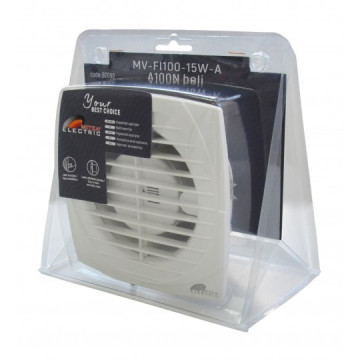 Ventilator/aspirator za kupatilo sa žabicama 15W Fi100 beli