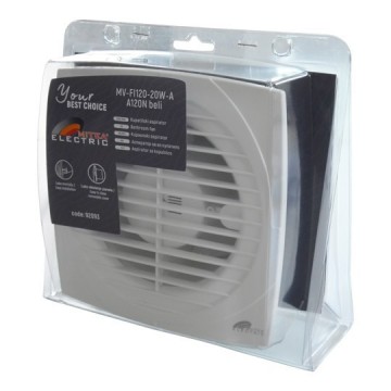 Ventilator/aspirator za kupatilo sa žabicama 20W Fi120 beli